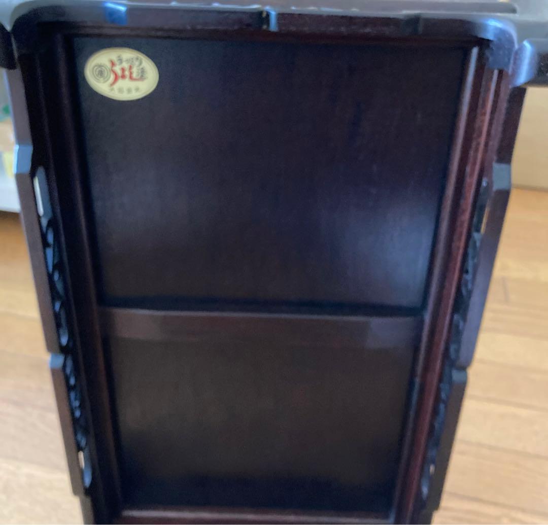 大阪唐木　花台　唐草彫り 1.6尺