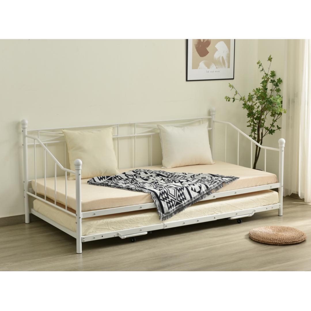 【新作】【ホワイト】親子ベッド 二段ベッド パイプベッド 多段ベッド