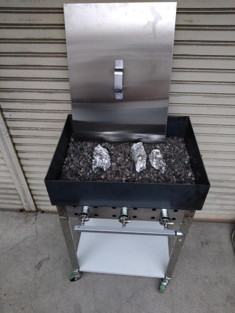 石焼き芋やけます　さつまいも　独立開業　壺焼　プロパンガス　専用台付き　やきいも