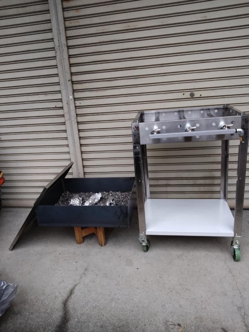 石焼き芋やけます　さつまいも　独立開業　壺焼　プロパンガス　専用台付き　やきいも