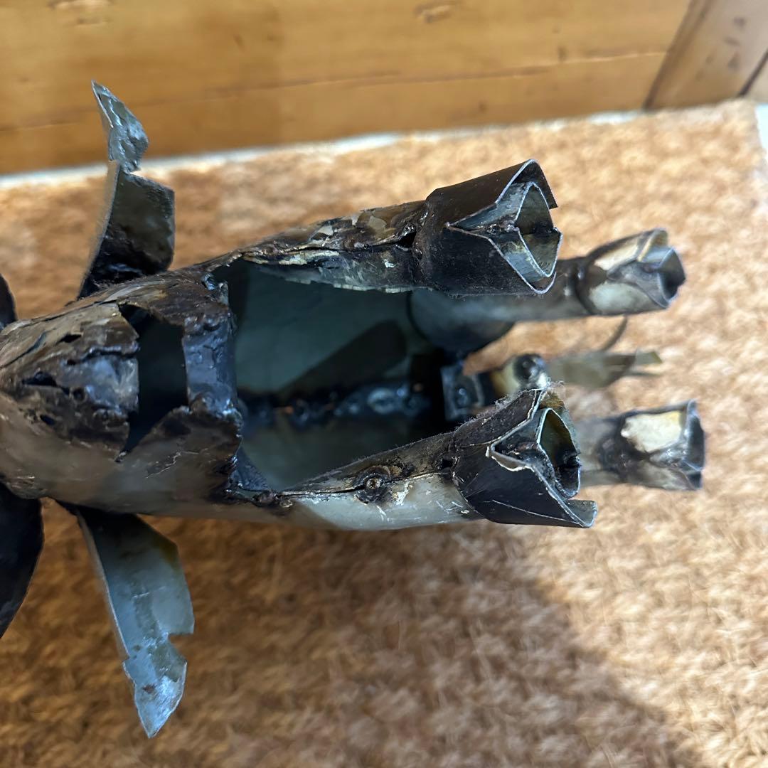 複数購入割引⭕️ バッファロー　アイアン製　置物　とても味のある作品です