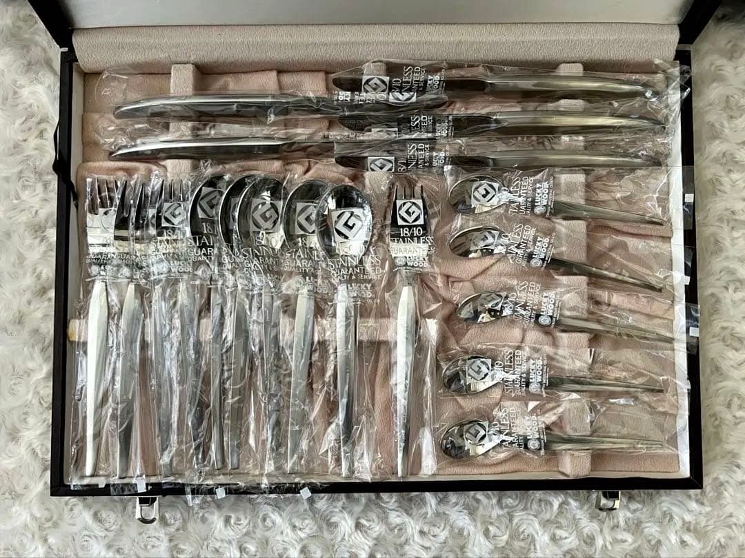 ラッキーウッド　カトラリーセット　デラックス　ディナーセット〈20本セット〉※