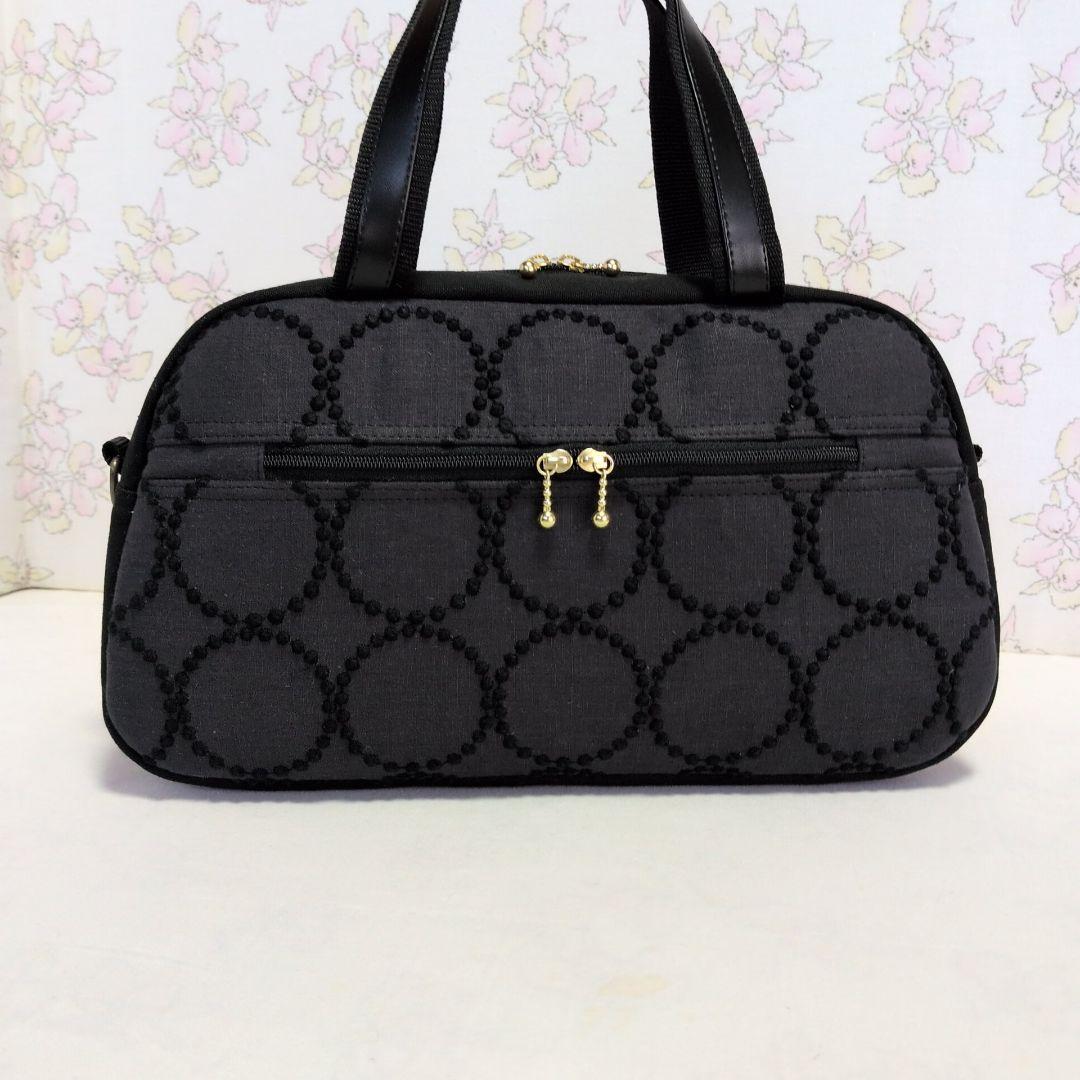 ミナペルホネン　ハンドメイド　バッグ　ボストン　タンバリン