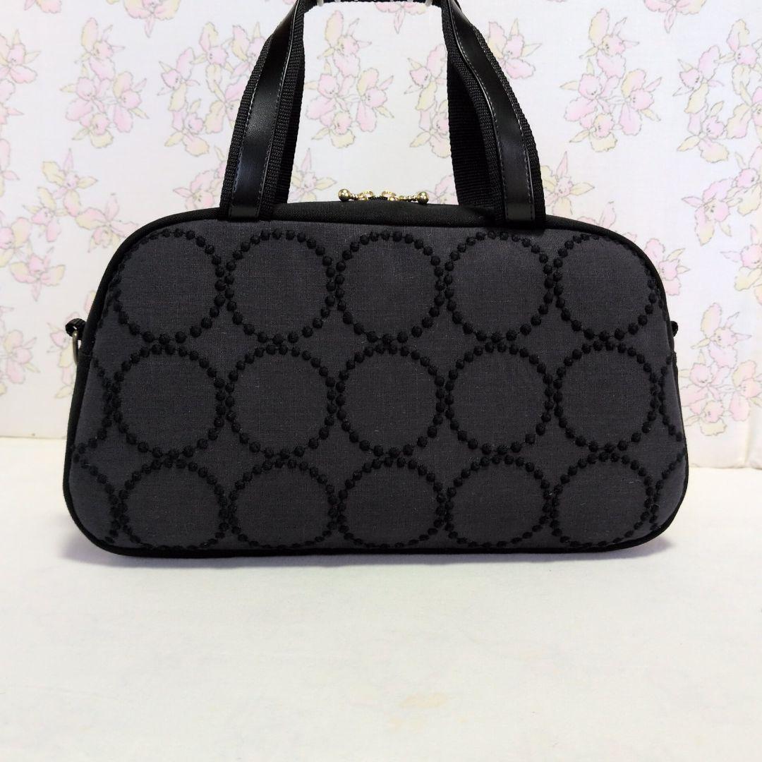 ミナペルホネン　ハンドメイド　バッグ　ボストン　タンバリン