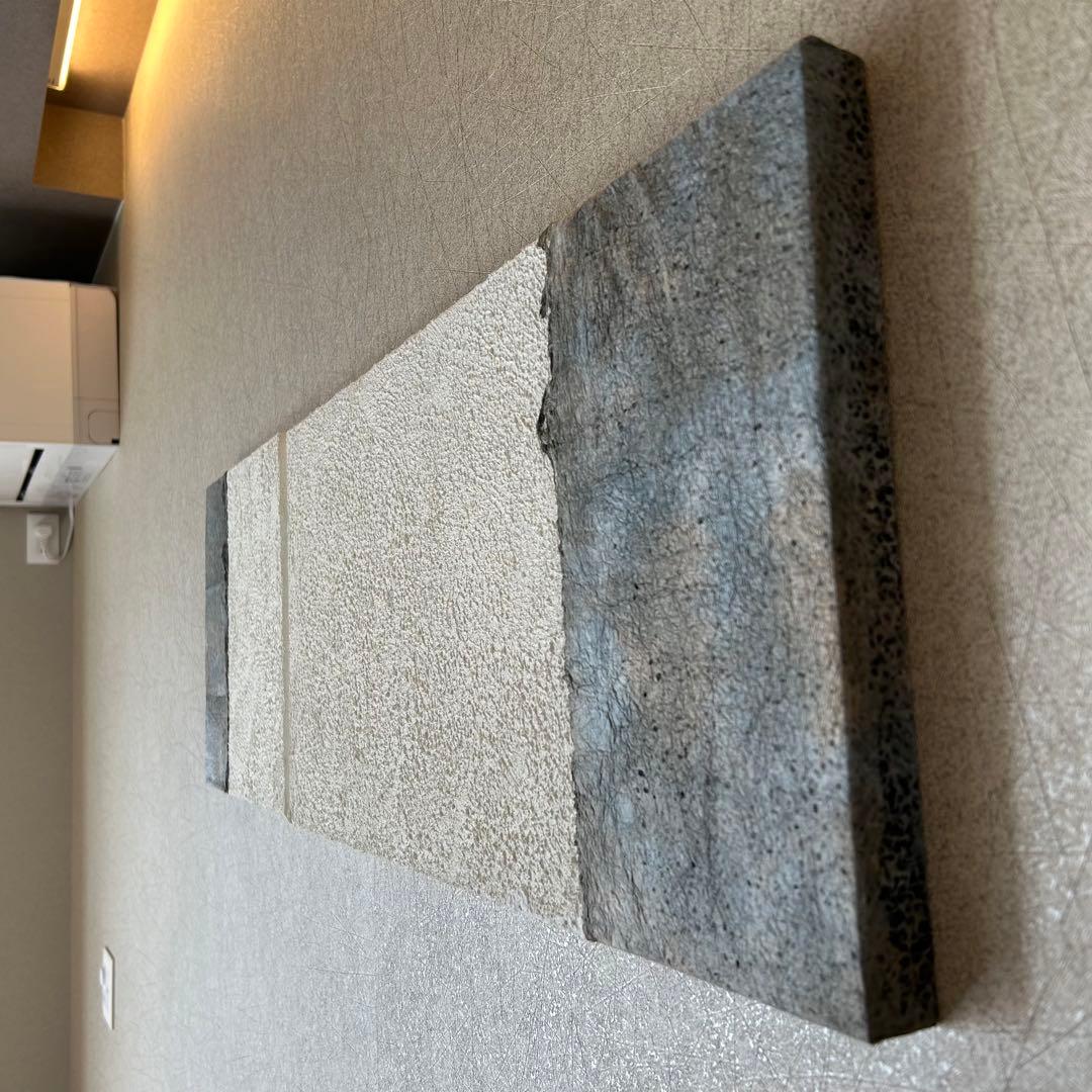 【和紙×漆喰】ファブリックパネル 2枚組 和モダン　アート インテリアボード