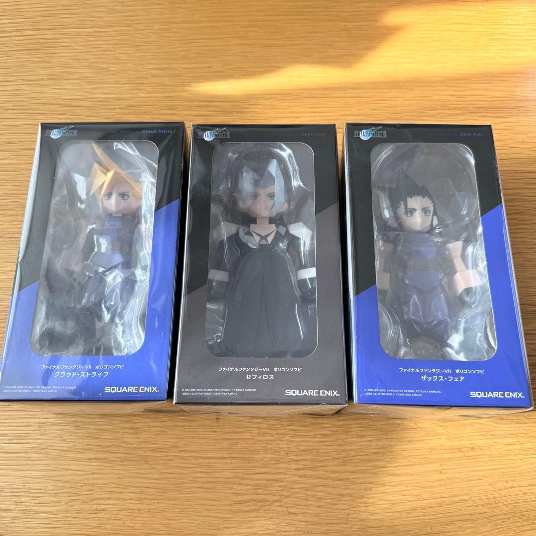 新品】ファイナルファンタジー7 ポリゴンソフビ セフィロス ザックス