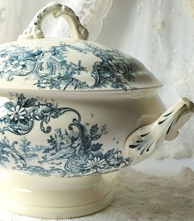 希少　美品　ジョワジールロワ　ポンパドール　スーピエール　フランスアンティーク