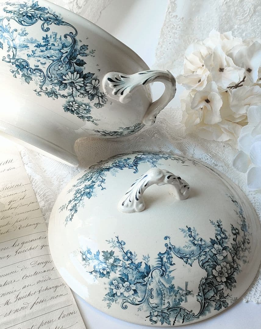 希少　美品　ジョワジールロワ　ポンパドール　スーピエール　フランスアンティーク