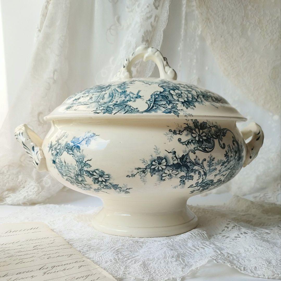 希少　美品　ジョワジールロワ　ポンパドール　スーピエール　フランスアンティーク