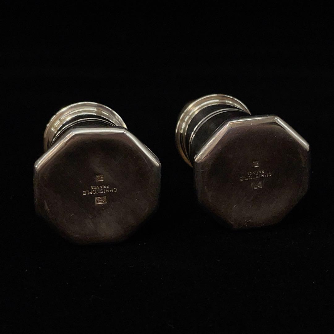 3705 クリストフル ペッパー&ソルト 調味料入 シルバーカラー - メルカリ