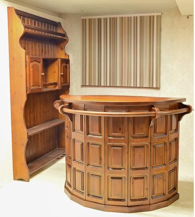 !配達不可地域あり!　新品　イタリア製　バーカウンターデスク　輸入家具