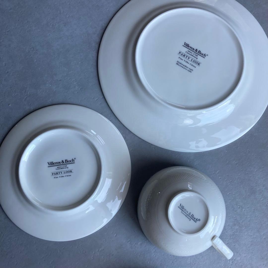 ビレロイ＆ボッホ パーティールック カップ＆ソーサー プレート 6点