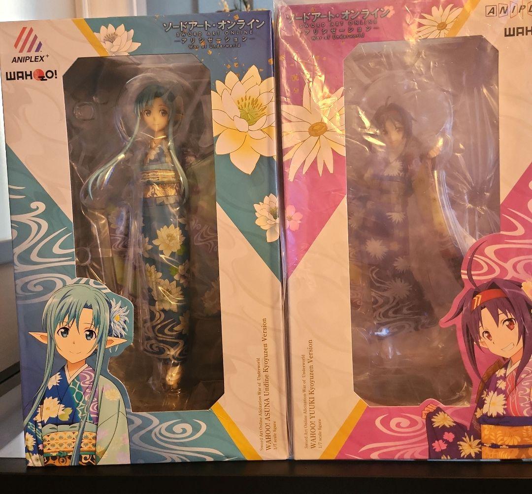 京友禅 ソードアートオンライン 1/7 フィギュア ユウキ アスナ 限定品