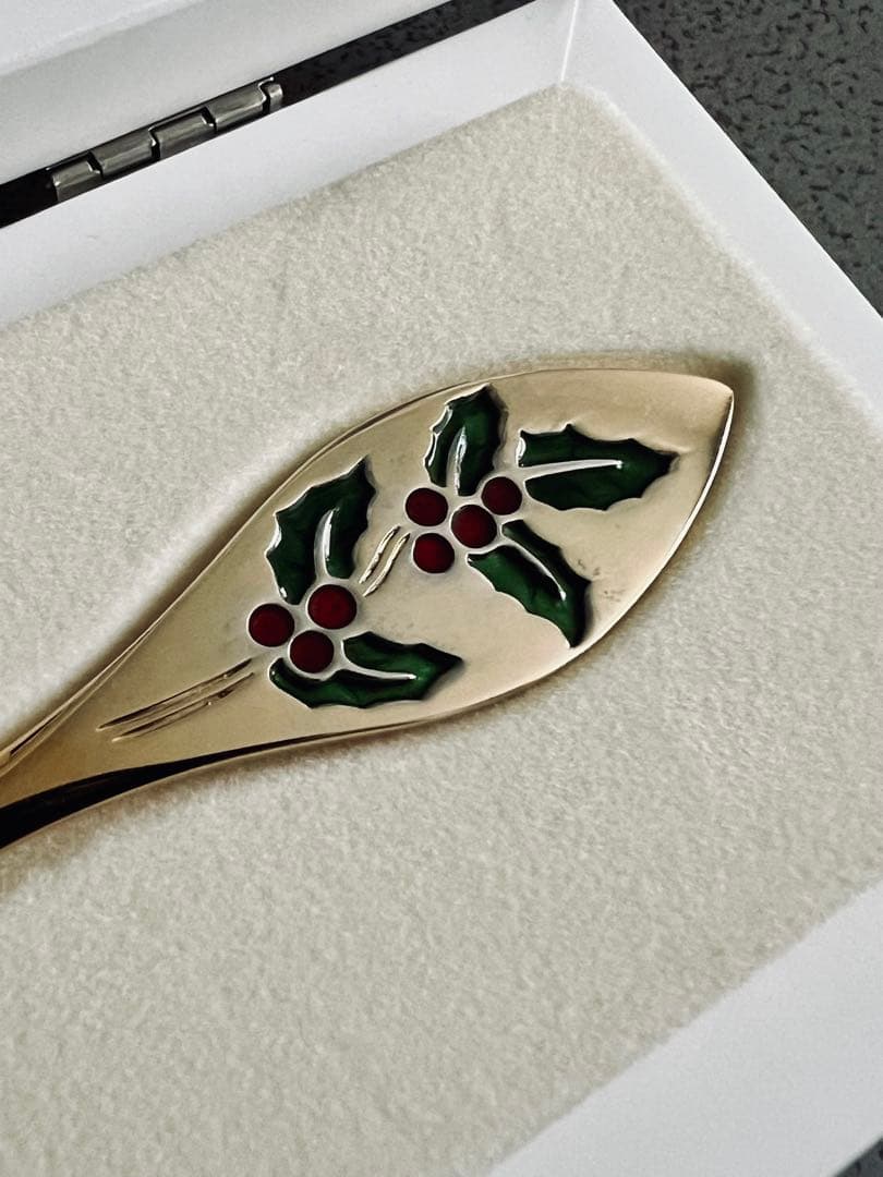 【限定品】Robbe & Berking 年次スプーン1997 ホリー銀金