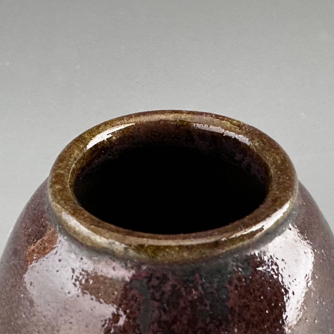 茶道具 茄子茶入 濃茶器 廣州窯 趙小守 共箱 茶会 唐物 稽古 点前