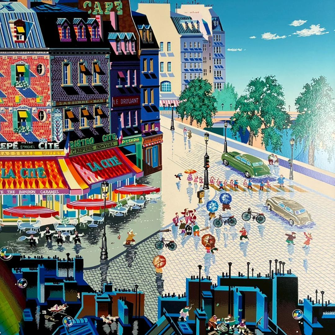 美品 ヒロ・ヤマガタ「バブル/BUBBLES」シルクスクリーン 大作 直筆