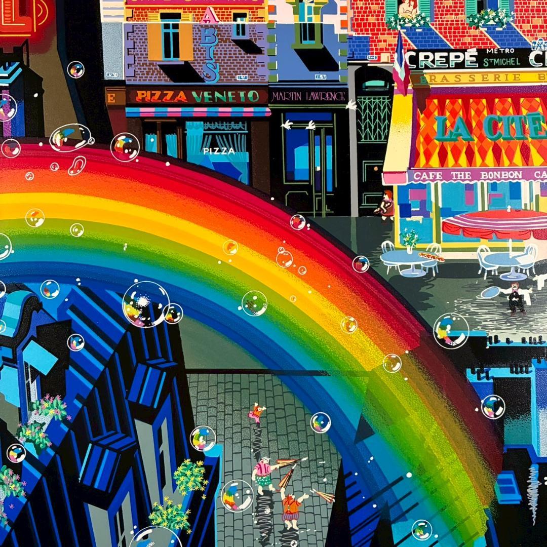 美品 ヒロ・ヤマガタ「バブル/BUBBLES」シルクスクリーン 大作 直筆