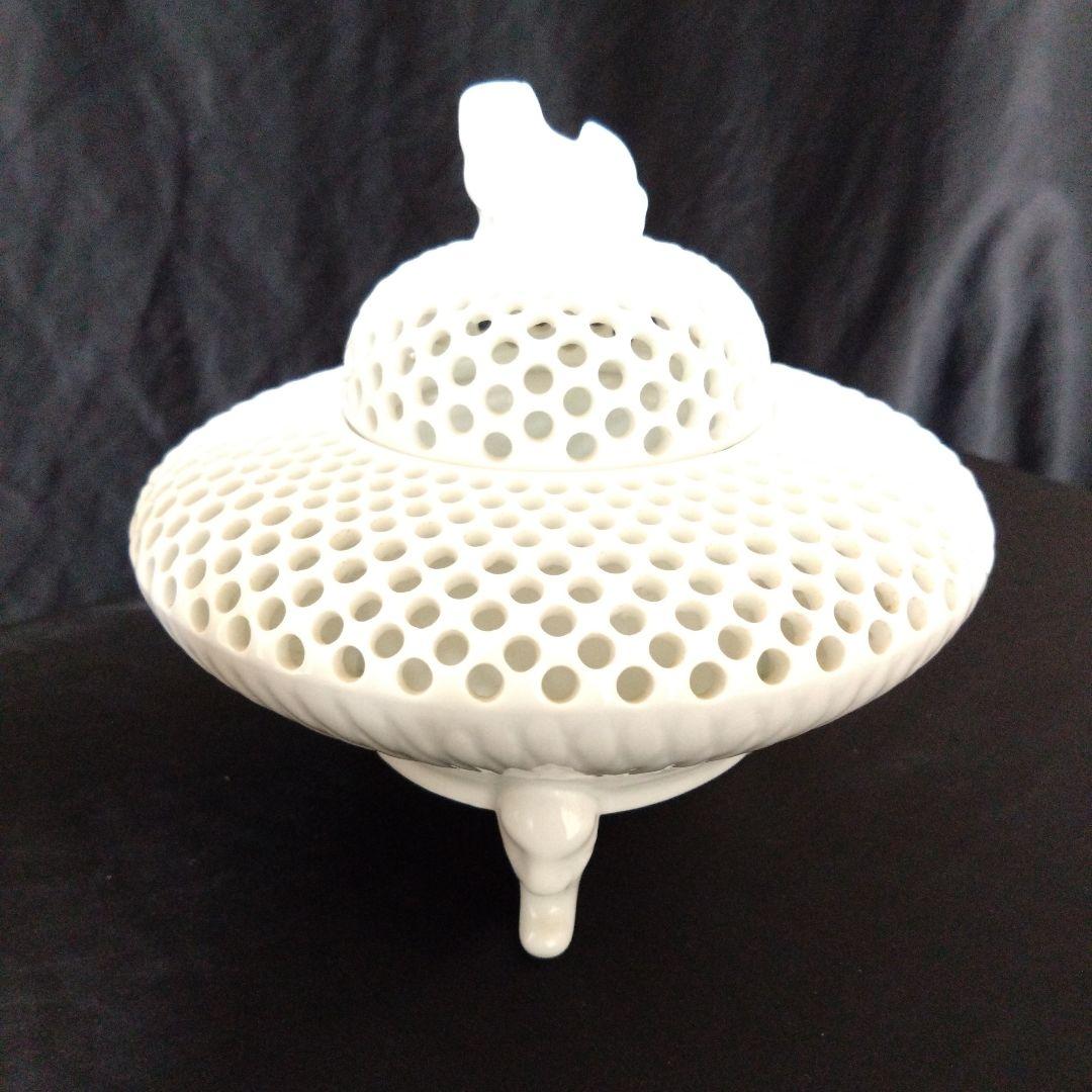 新品未使用 三川内焼 玉泉 白磁香炉 無形文化財　お祝い　インテリア小物