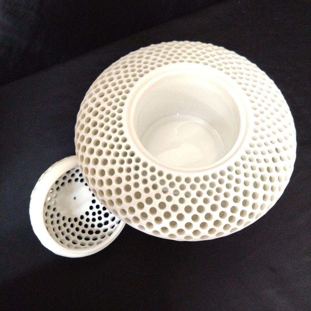 新品未使用 三川内焼 玉泉 白磁香炉 無形文化財　お祝い　インテリア小物