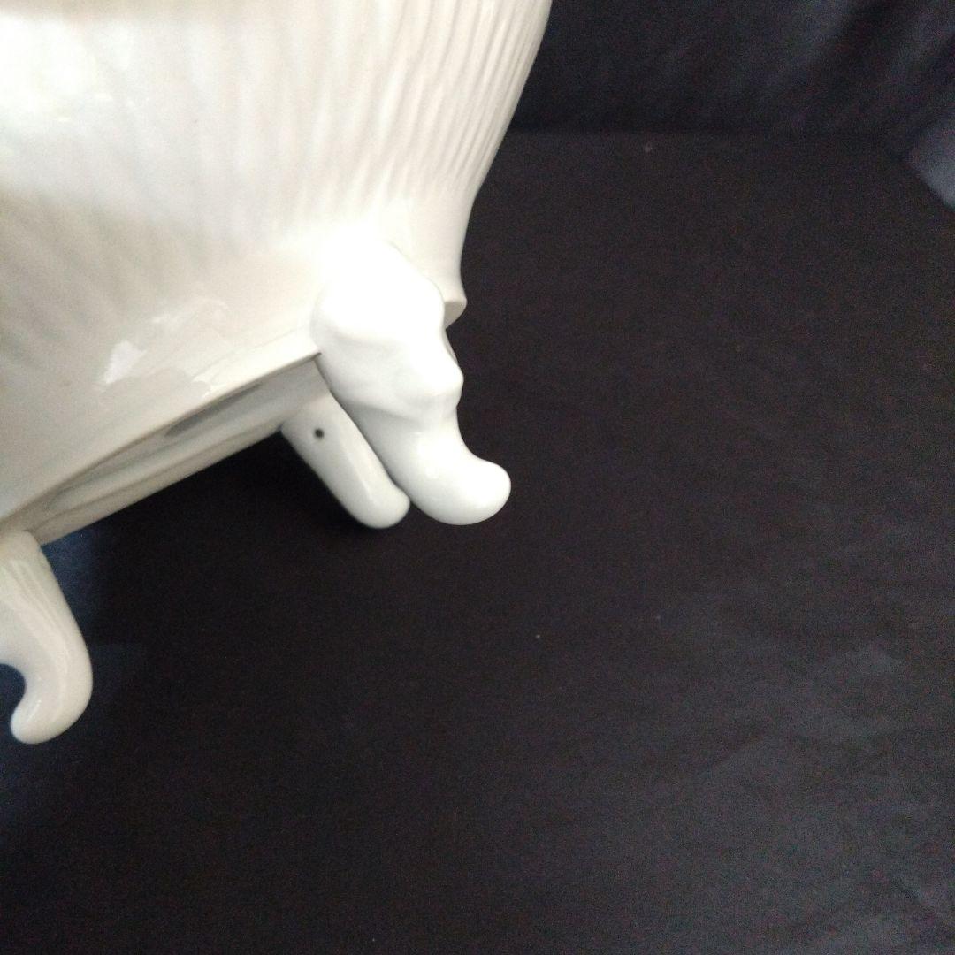 新品未使用 三川内焼 玉泉 白磁香炉 無形文化財　お祝い　インテリア小物