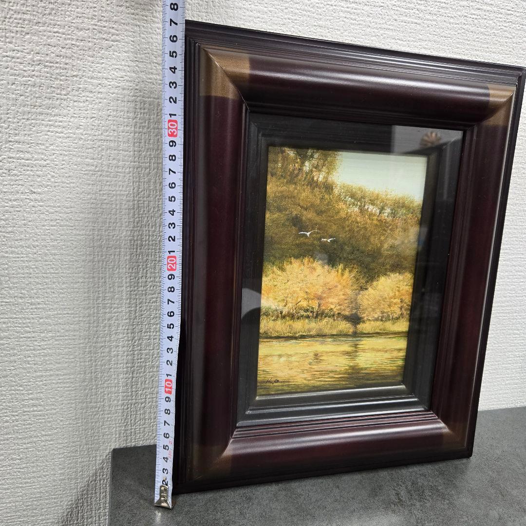 ◇小川馨生 /おがわけいき◇裏書 直筆サイン 真作 油彩画 絵画 - メルカリ