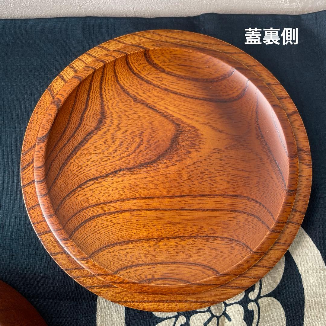 群馬　十石塗　銘木漆器　木製　重箱 3段　無垢材　くり抜き　欅材　ケヤキ　日本製