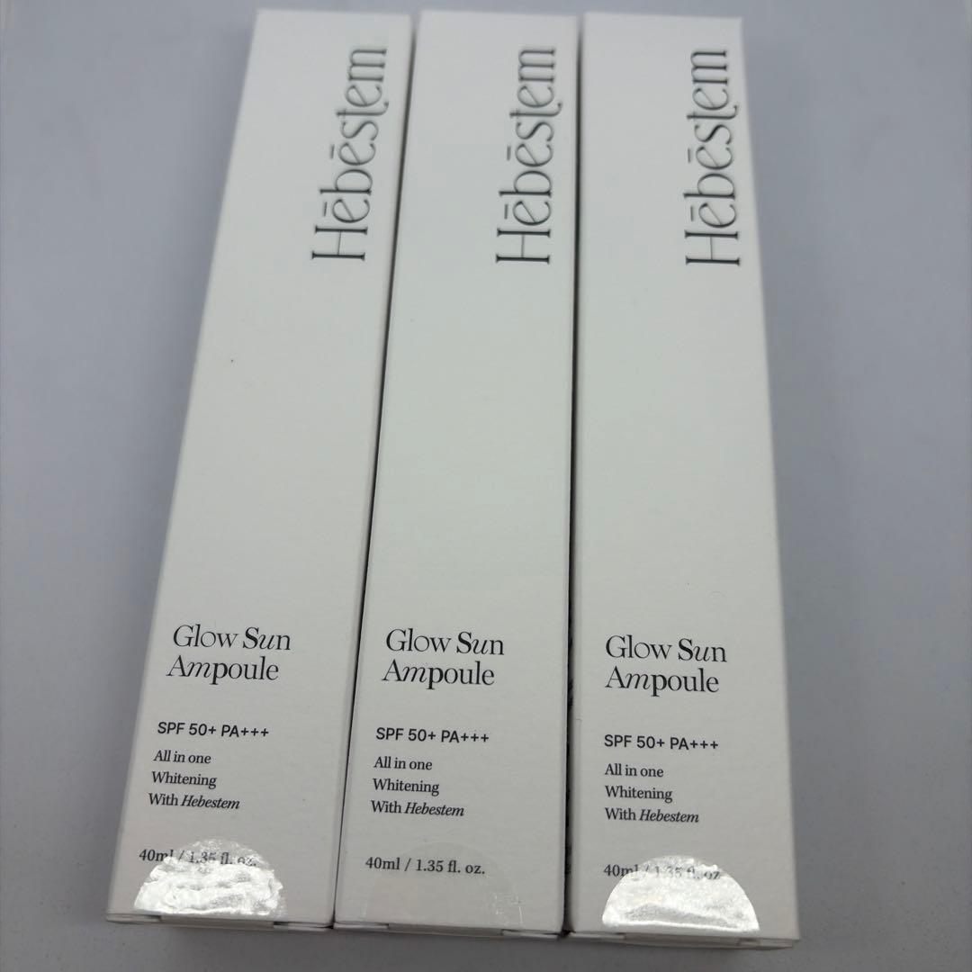 新品　未開封　Tomo様　Hebestem グロウサンアンプル　3本