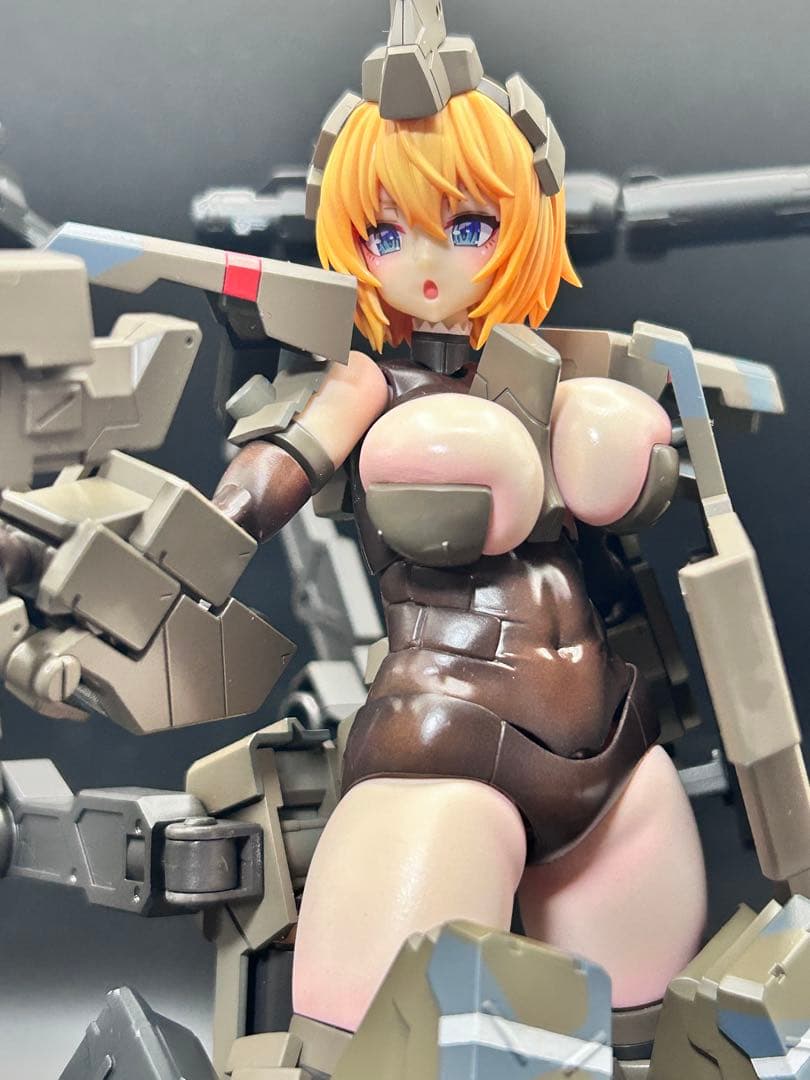 フレームアームズ・ガール 輝鎚・甲　砲撃型　塗装完成品　コトブキヤ
