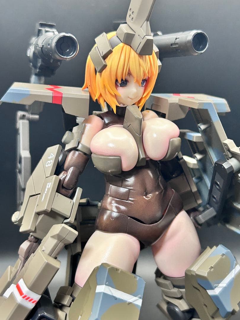 フレームアームズ・ガール 輝鎚・甲　砲撃型　塗装完成品　コトブキヤ