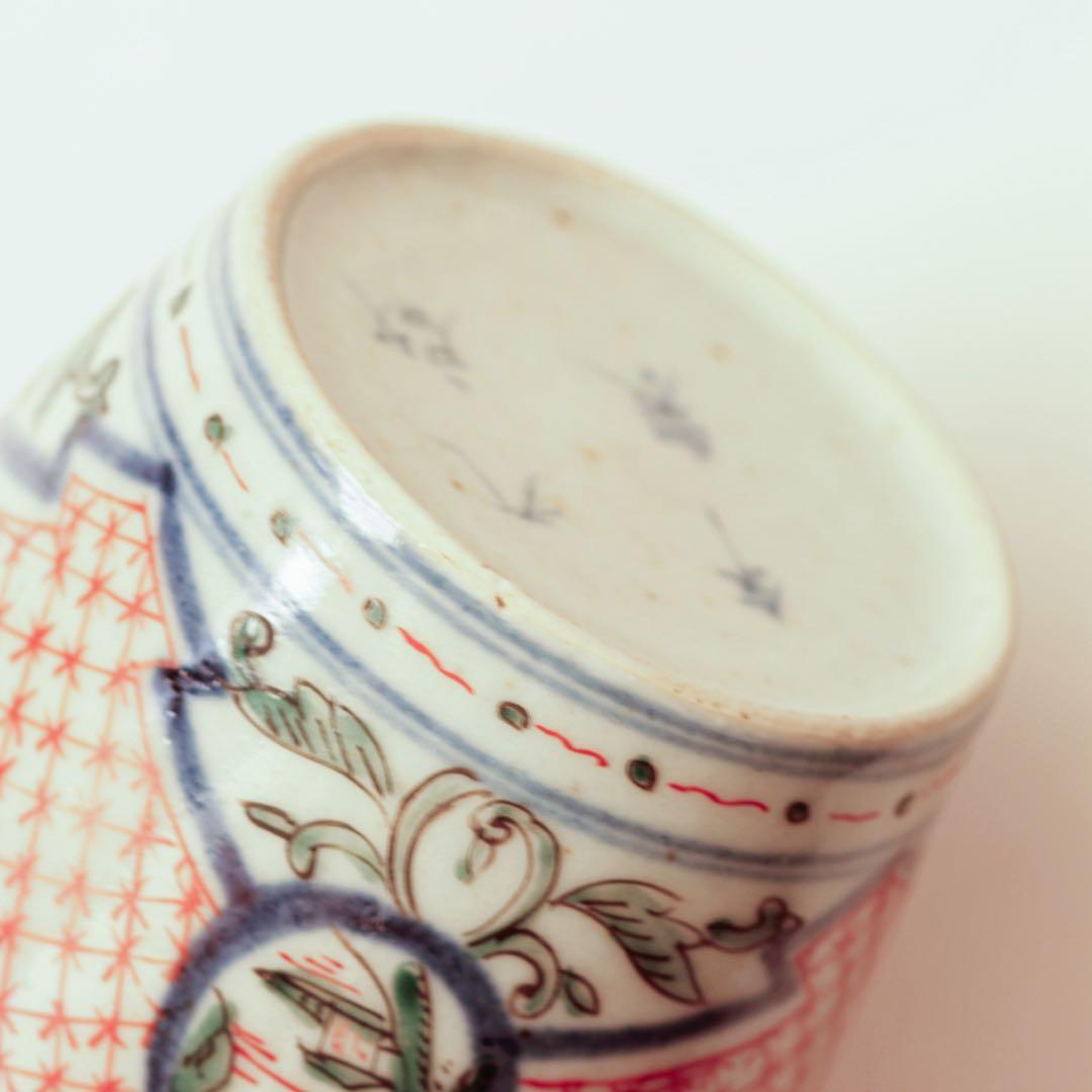 古伊万里 伊万里 江戸 後期 色絵 蕎麦猪口 - メルカリ