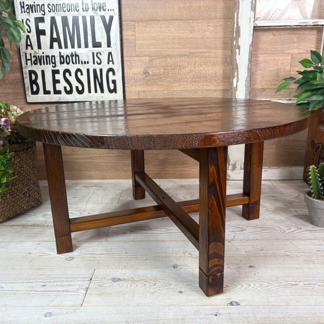 アジアンエスニック木製ちゃぶ台L木製折りたたみ式ティーテーブル飾り台ウッド座卓