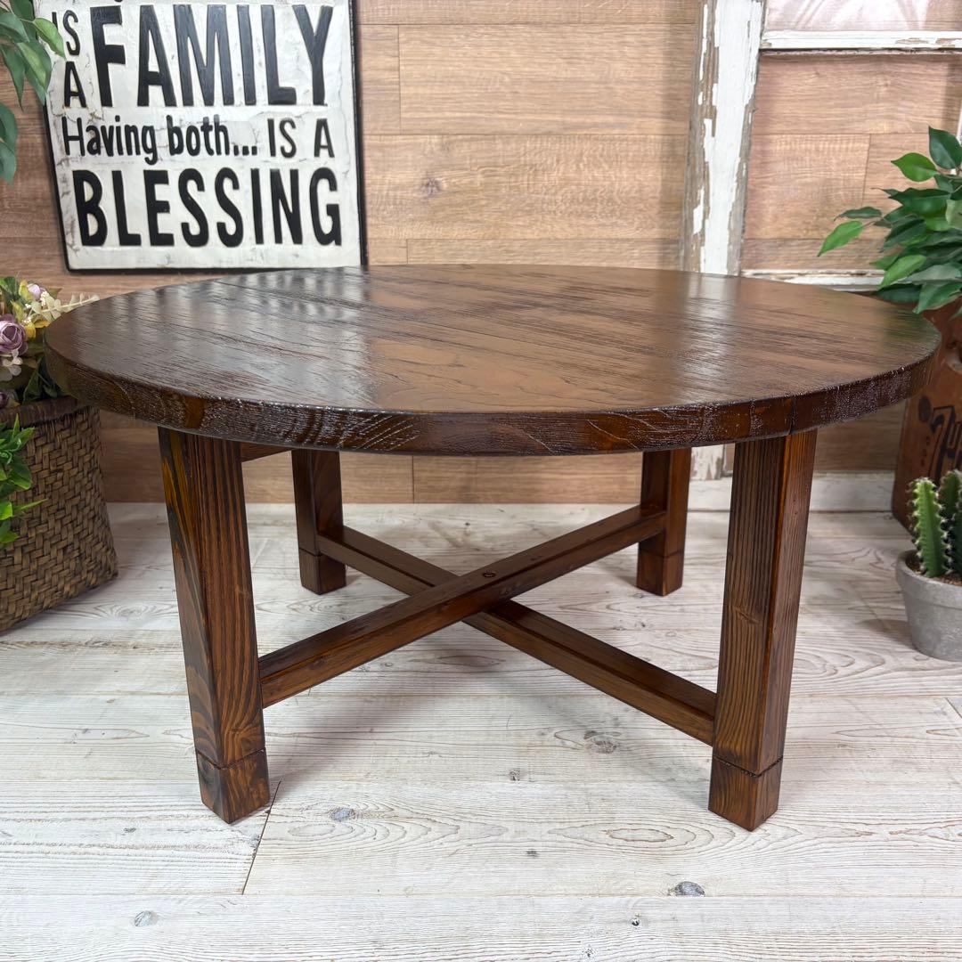 アジアンエスニック木製ちゃぶ台L木製折りたたみ式ティーテーブル飾り台ウッド座卓