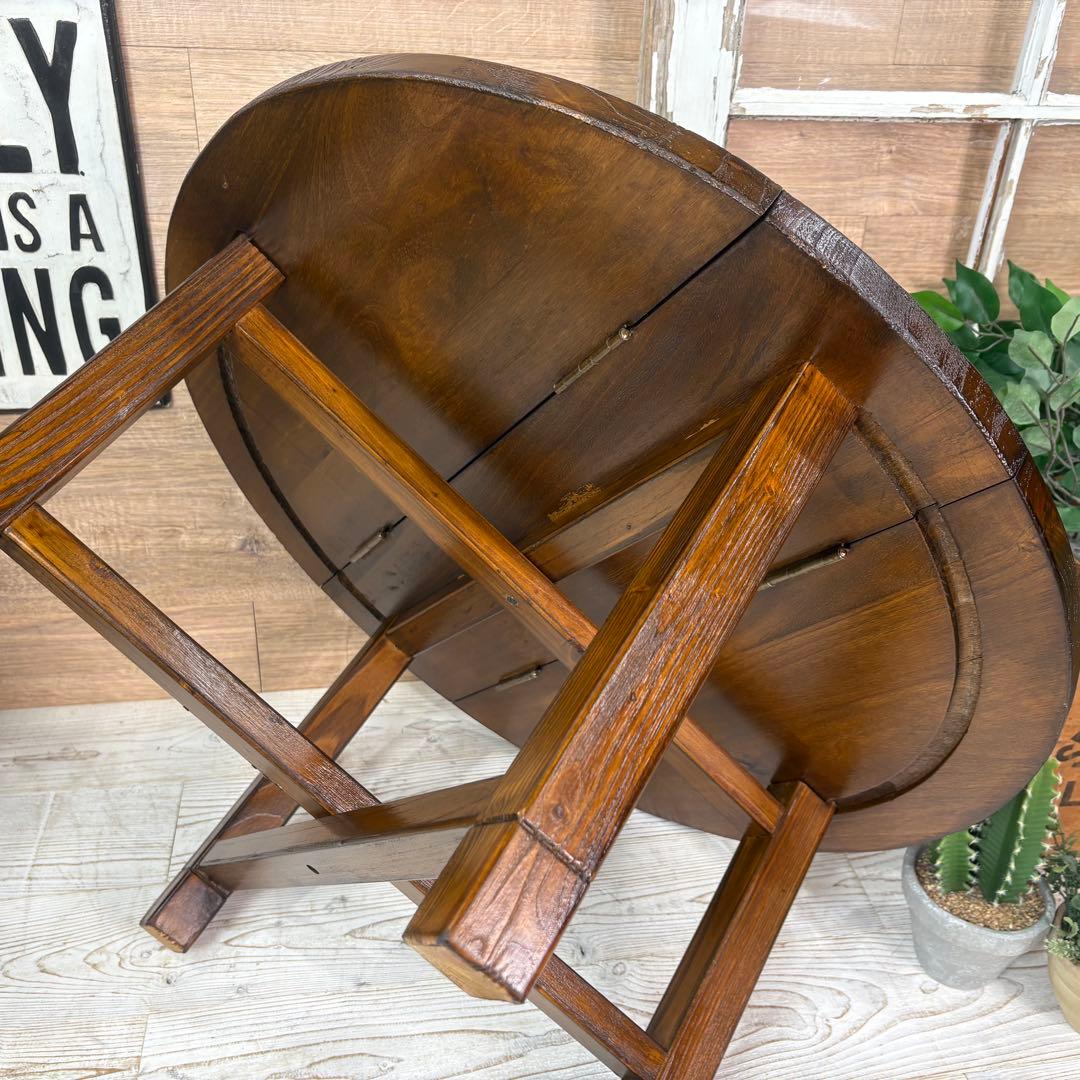 アジアンエスニック木製ちゃぶ台L木製折りたたみ式ティーテーブル飾り台ウッド座卓