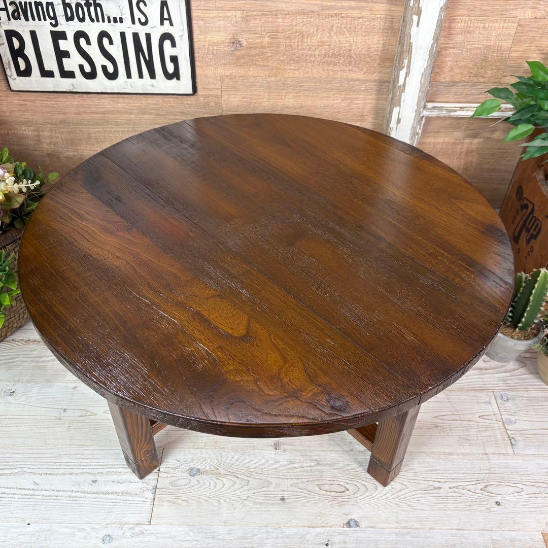 アジアンエスニック木製ちゃぶ台L木製折りたたみ式ティーテーブル飾り台ウッド座卓