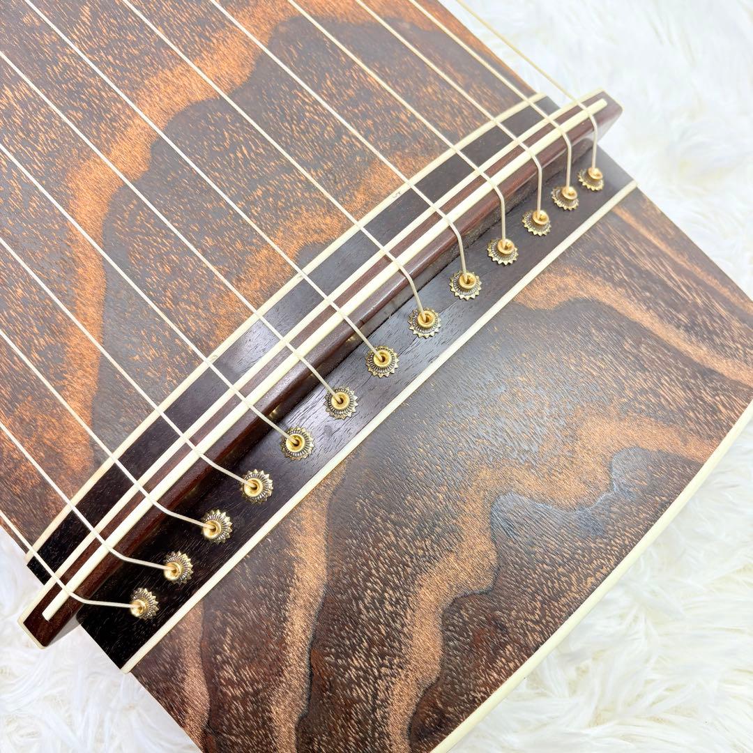 琴 13弦 筝 並甲 すだれ彫り蒔絵 和楽器 希少 鶴金蒔絵 現状販売