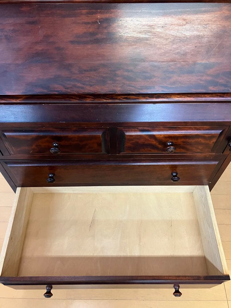 神居民芸　ライティングビューロー　デスク　ライティングデスク　樺