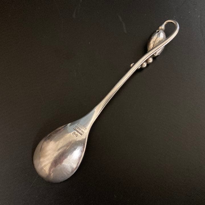 ジョージ・ジェンセン ブロッサム コーヒー モカ デミタス スプーン シルバー