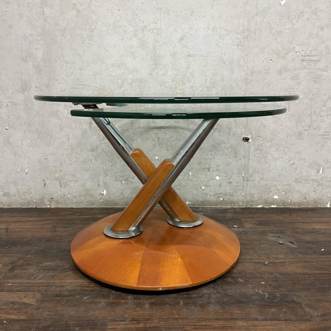 Ronald Schmitt ロナルド シュミット ガラステーブル 可動式