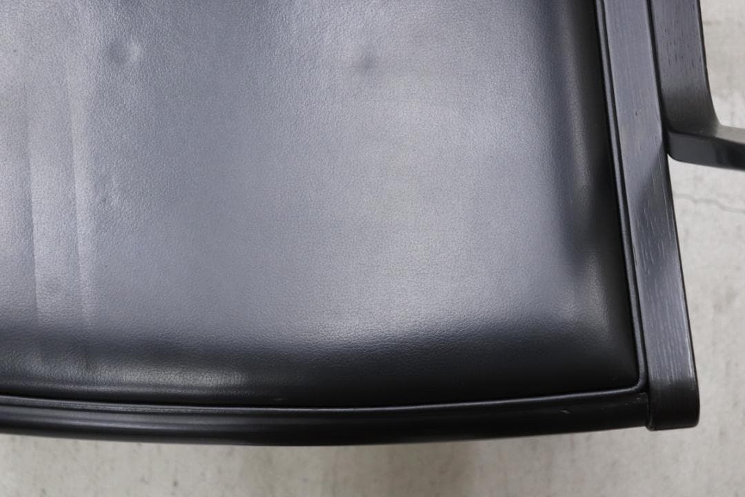 在庫4脚 天童木工 アーム 本革 ダイニングチェア ヴィンテージ レトロ