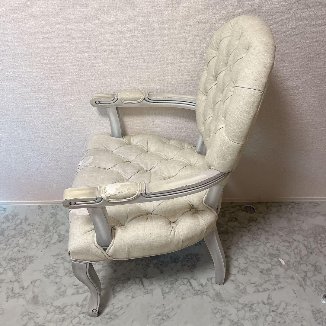 【シャビーシック】マルチチェア jewel（ジュエル）アッシュホワイト