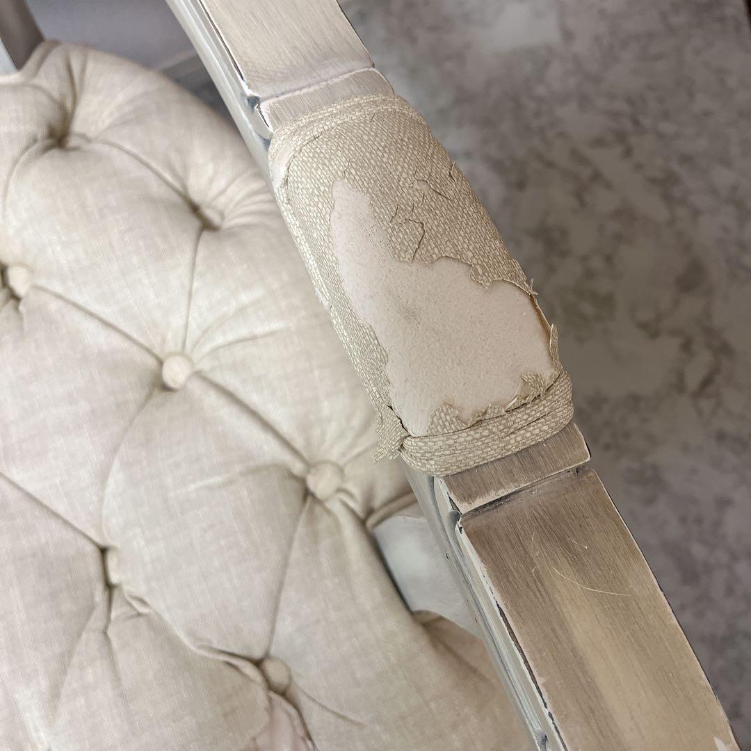 【シャビーシック】マルチチェア jewel（ジュエル）アッシュホワイト