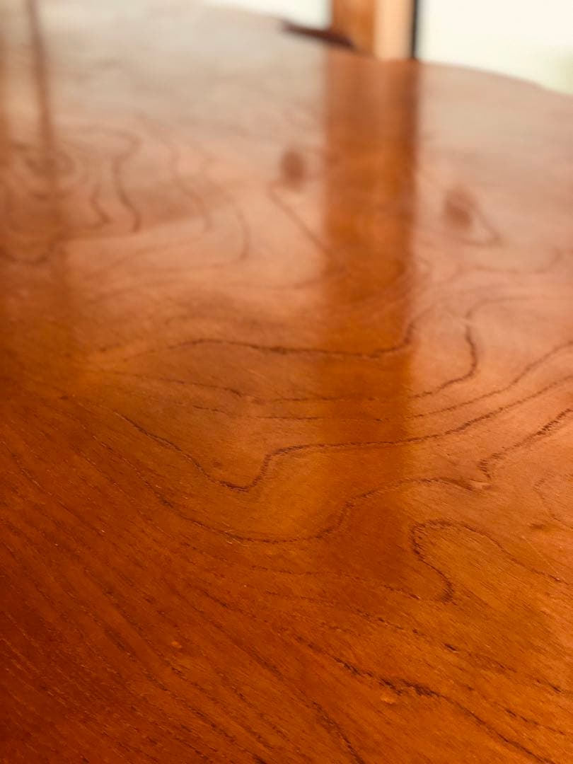 天然木 《 雰囲気がある耳付き 座卓 》