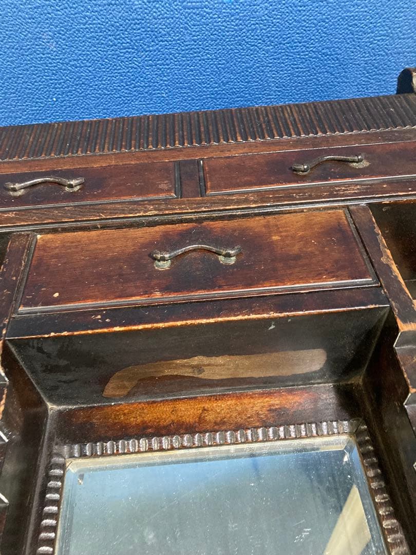 A 壁掛けインテリア　レトロ　ヴィンテージ　壁掛けミラー　アンティーク調　鏡