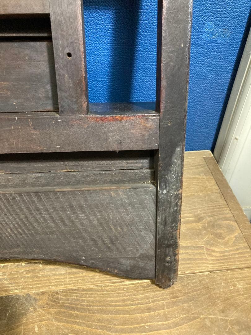 A 壁掛けインテリア　レトロ　ヴィンテージ　壁掛けミラー　アンティーク調　鏡