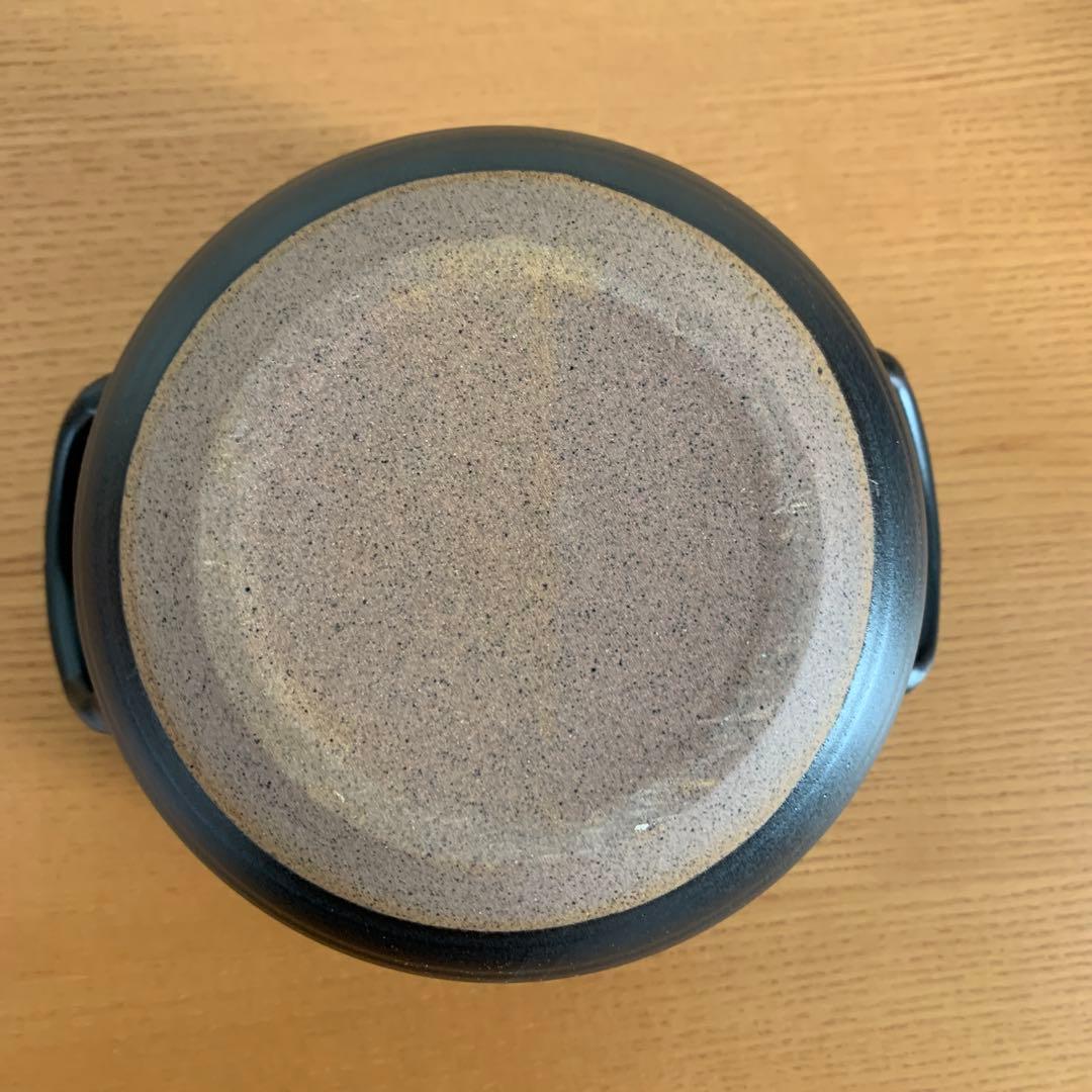 【新品未使用】 萬古焼ごはん鍋　大黒窯　華月　2合炊き　説明書付　ふっくら炊飯鍋