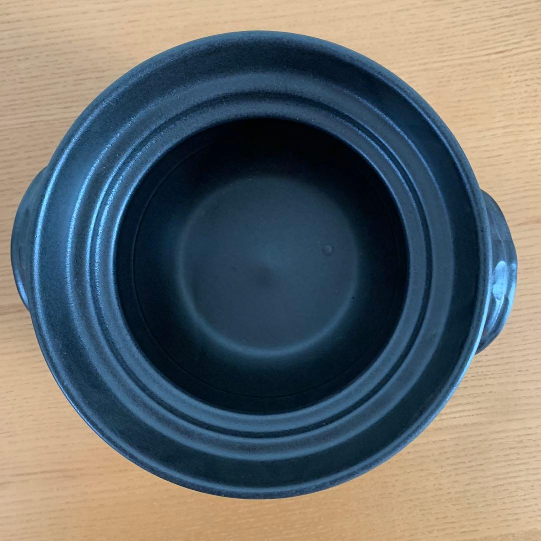 【新品未使用】 萬古焼ごはん鍋　大黒窯　華月　2合炊き　説明書付　ふっくら炊飯鍋