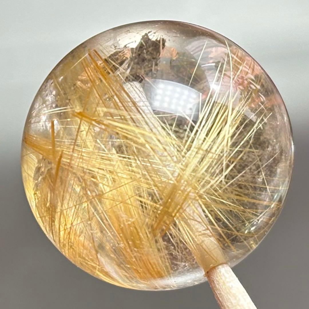 極上　虹入り　タイチンルチルクォーツK836