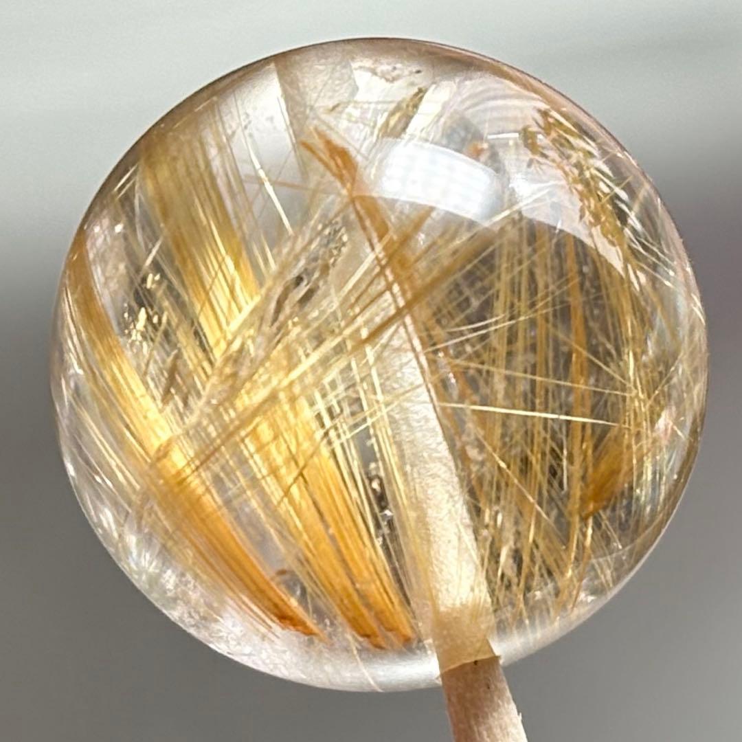 極上　虹入り　タイチンルチルクォーツK836