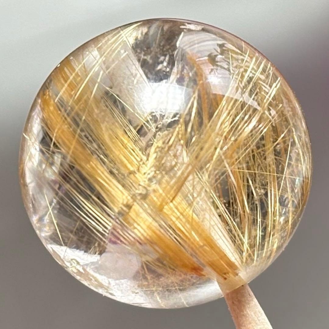 極上　虹入り　タイチンルチルクォーツK836