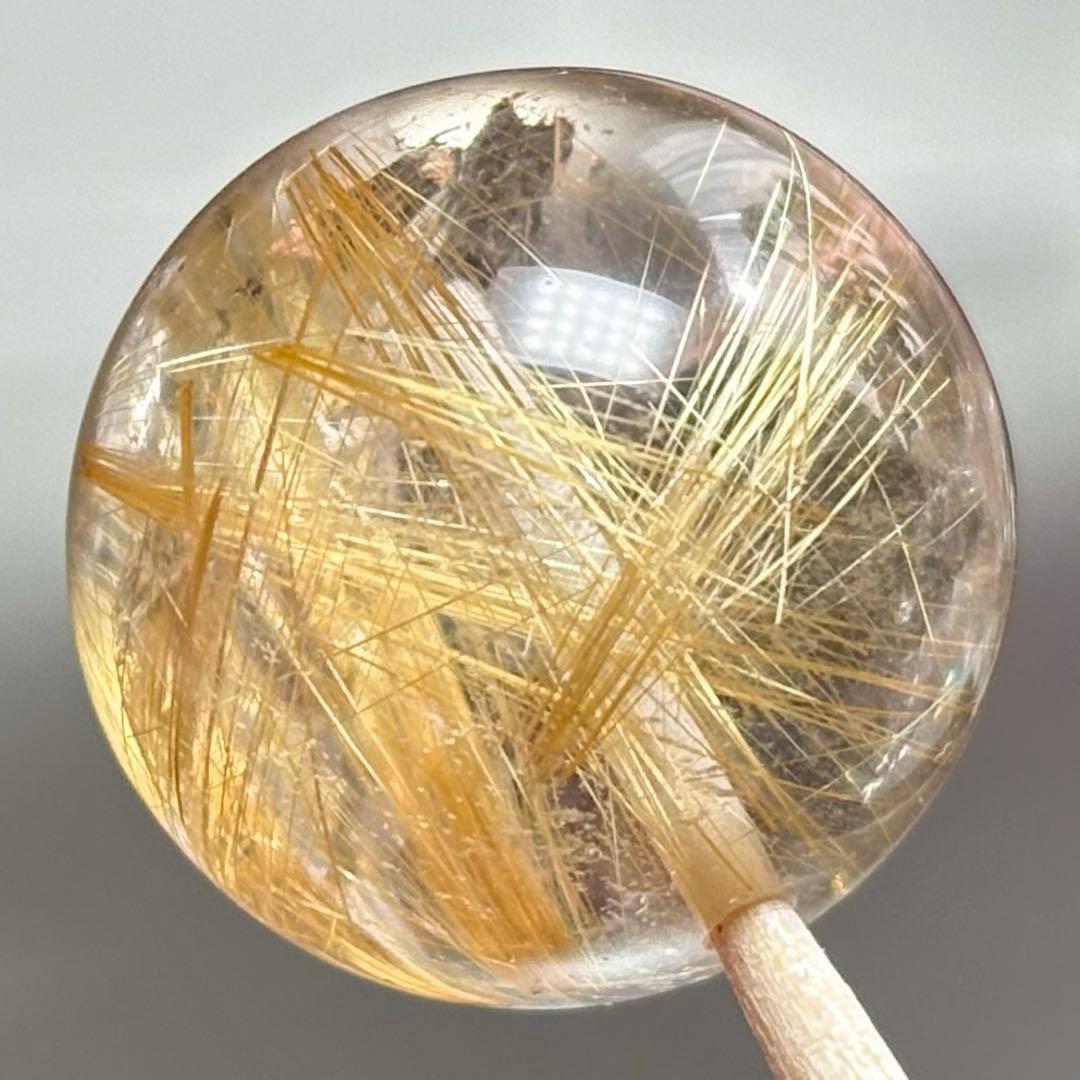 極上　虹入り　タイチンルチルクォーツK836